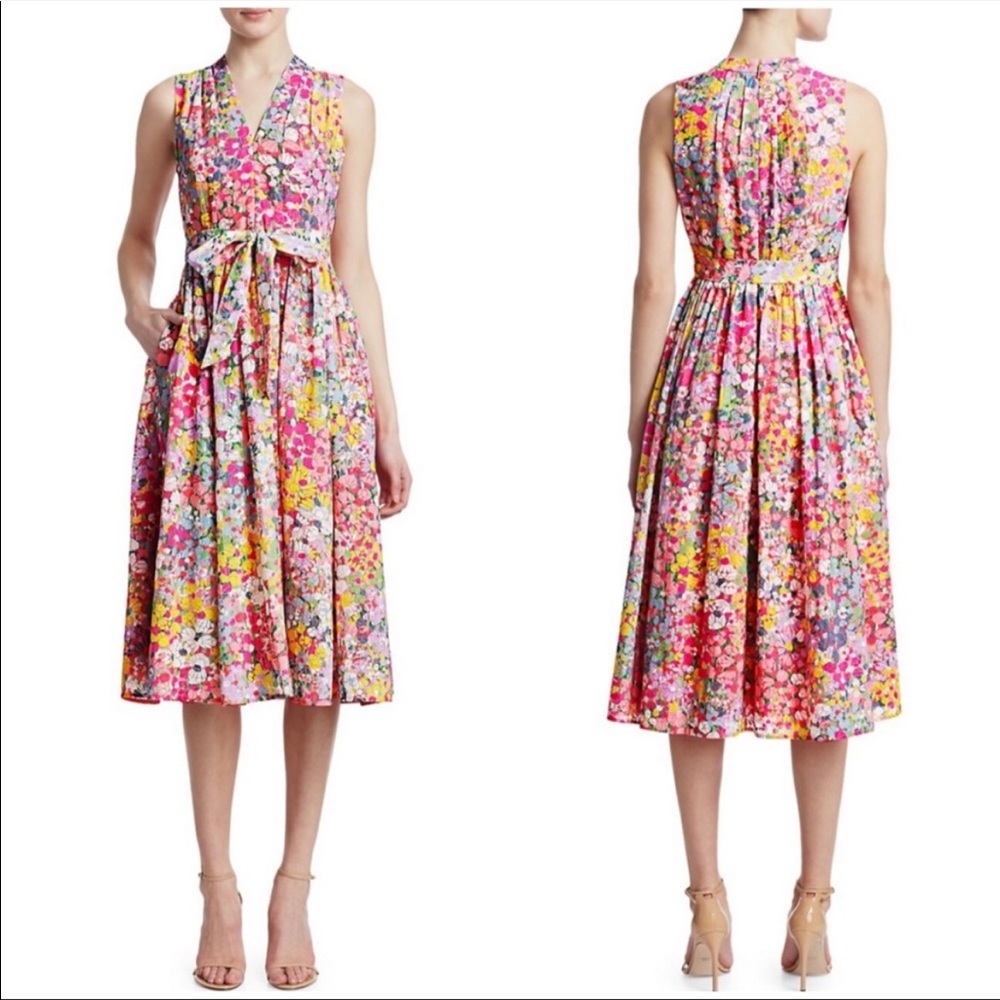 NWT Kate Spade Floral burnout dress with sash